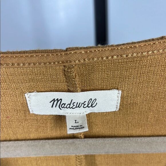 Madewell Yellow Sheath Mini Dress with Dolman Sleeves - Picture 6 of 6